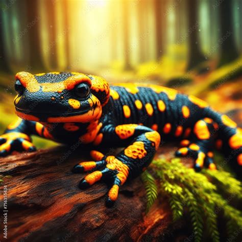  Salamandra de Fuego: ¡Un Anfibio Nocturno Que Se Desliza Por Los Bosques con Sus Patas Pegajosas!